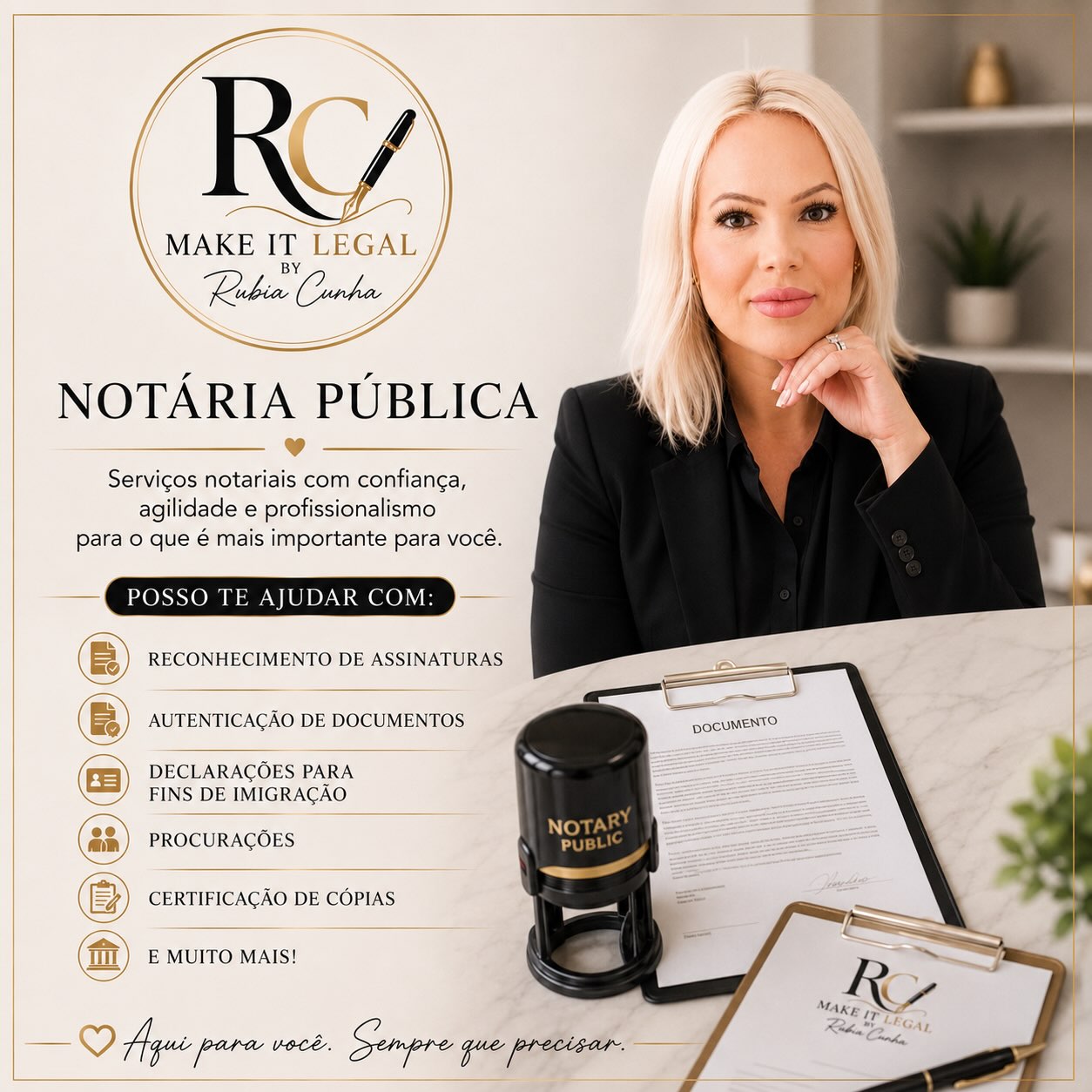 Serviço de notária pública